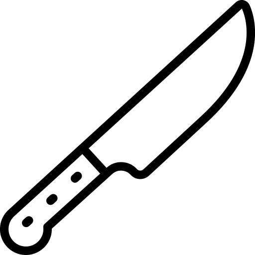 white knife icon